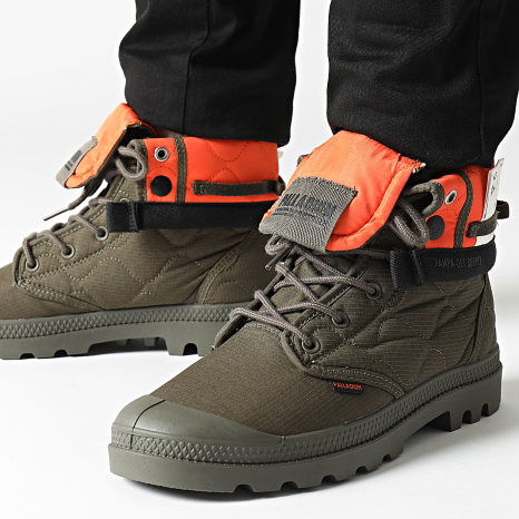 Palladium - Botas Baggy Re-Quilted 74319 Olive Night