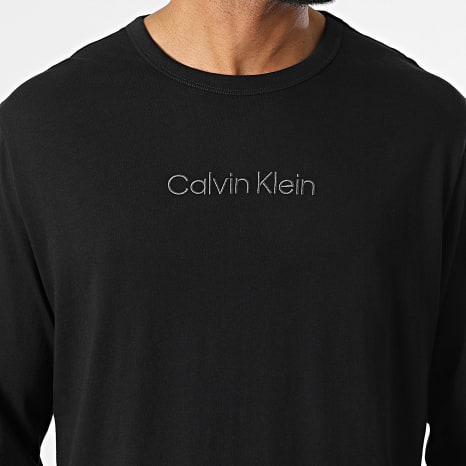 Calvin Klein - T-shirt met lange mouwen NM2771E Zwart