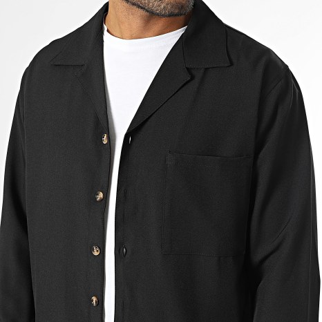 Uniplay - Chemise Manches Longues Noir