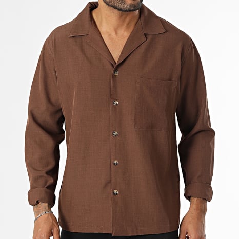 Classic Series - Chemise Manches Longues Marron