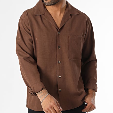 Classic Series - Chemise Manches Longues Marron
