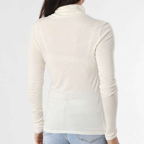Only - Tee Shirt Manches Longues Femme Suma Woolblend Beige