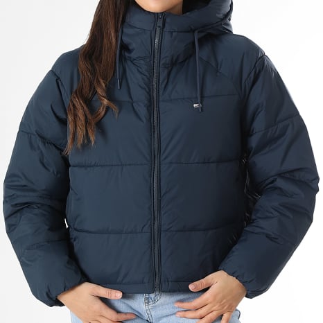 Tommy Jeans - Doudoune Capuche Femme Puffer Ext 8841 Bleu Marine