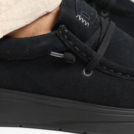 Hey Dude - Mocasines Wally Comf Suede Negro