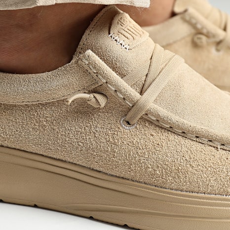 Hey Dude - Mocassins Wally Comf Suede Tan