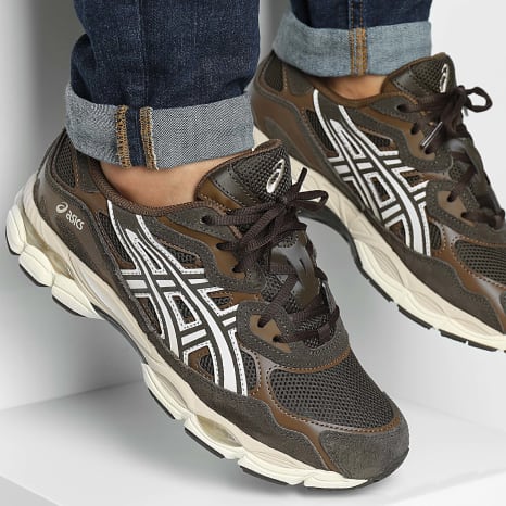 Asics - Manden Gel Nyc 1203A663 Zwart Koffie Veder Grijs - Ryses