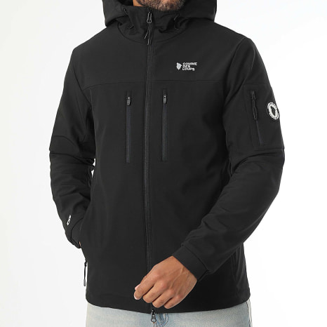 Comme Des Loups - Neo Black Hooded Zip Jacket