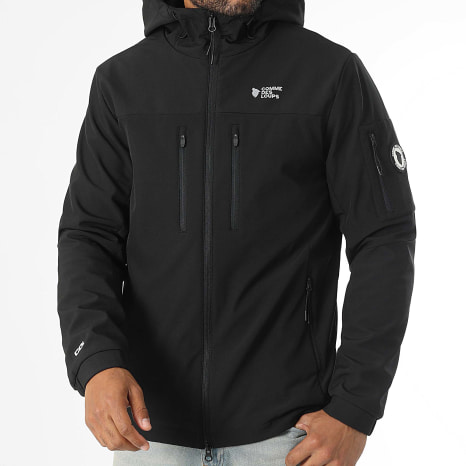 Comme Des Loups - Neo Black Hooded Zip Jacket