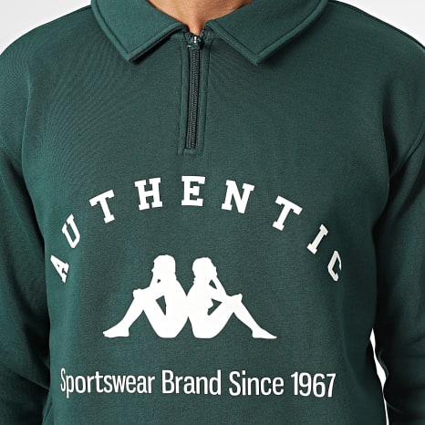 Classic Series - Pola Authentic Zip Sudadera 361L8NW Verde Botella