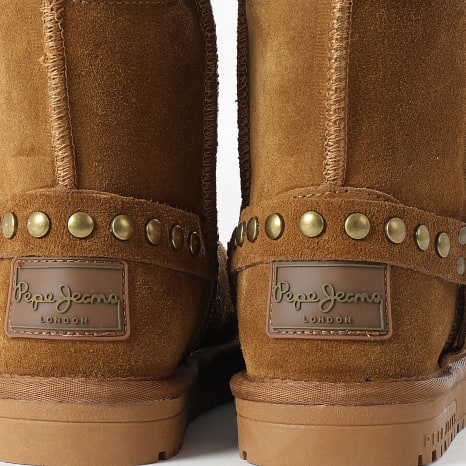 Pepe Jeans - Boots Femme Diss Biker PLS50532 Cognac Brown
