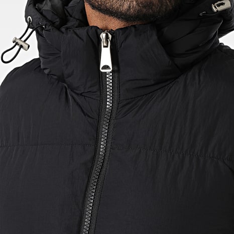 Kymaxx - Chaqueta sin mangas con capucha Negro