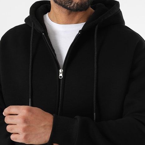 LBO - Conjunto Sudadera con Capucha Cremallera y Pantalón Chándal 3631 Negro