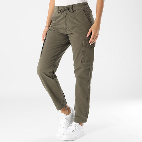 Teddy Smith - Turbulence Women's Cargo Pants 30116979D Khaki Green