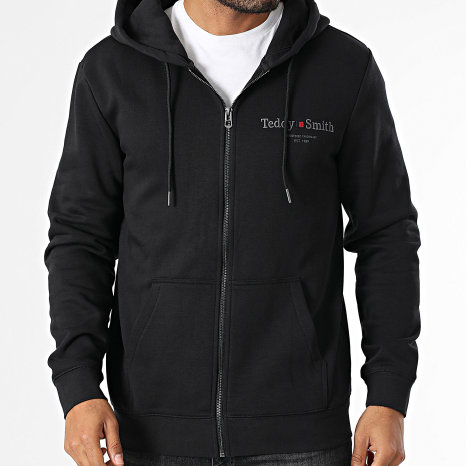 Teddy Smith - Giclass Jim Sudadera con capucha y cremallera 10917009D Negro
