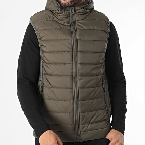 Classic Series - Doudoune Capuche Sans Manches Vert Kaki