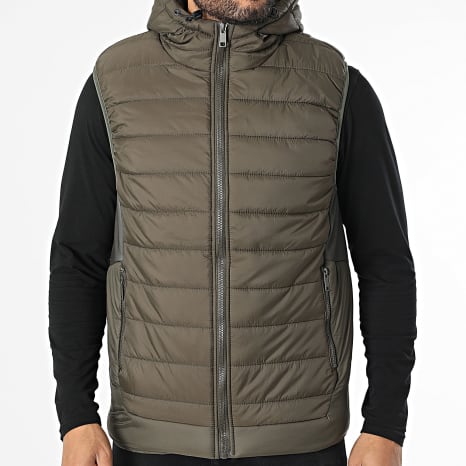 Classic Series - Doudoune Capuche Sans Manches Vert Kaki
