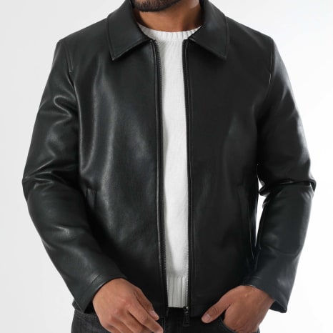LBO - Chaqueta Imitación Cuero 1453 Negro