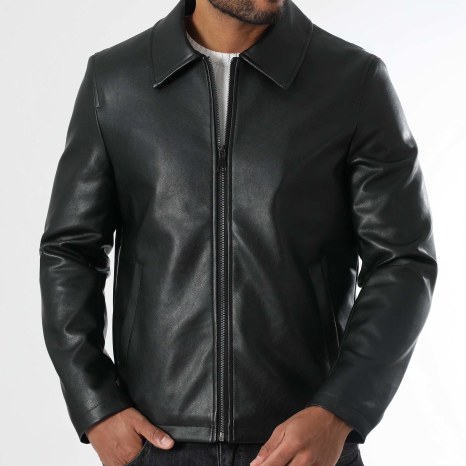 LBO - Chaqueta Imitación Cuero 1453 Negro