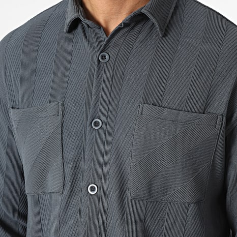 Classic Series - Charcoal grijs shirt en broek met lange mouwen
