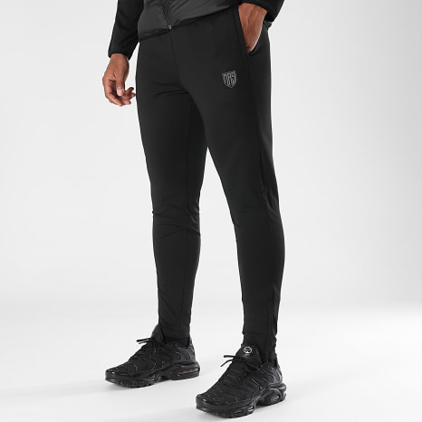 MA9 Mafia Nueve - Zwarte Reflecterende Jas met Capuchon en Joggingbroek Set
