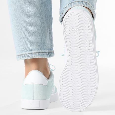Adidas Sportswear - Baskets Femme Suede 3 Stripes Mint White