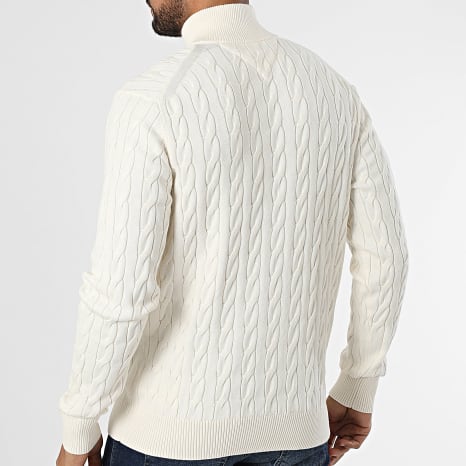 Tommy Hilfiger - Pull Classic Cable Zip 6532 Beige