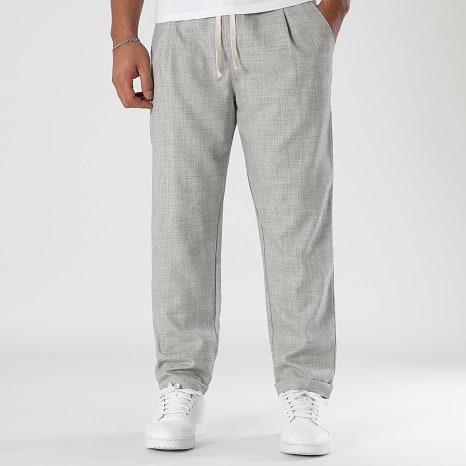 LBO - Pantalon Habillé Texturé 1513 Gris Chiné