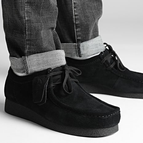Clarks - Wallabee Evo Black Suede shoes - Ryses