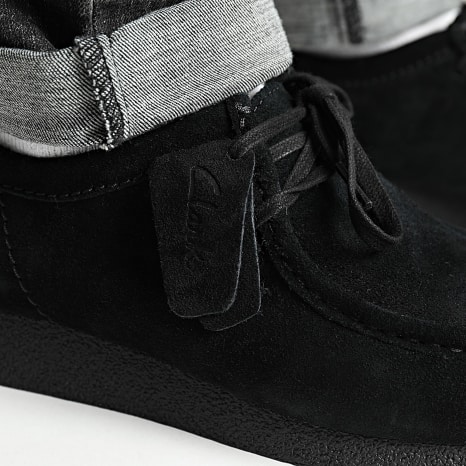 Clarks - Wallabee Evo Black Suede shoes - Ryses