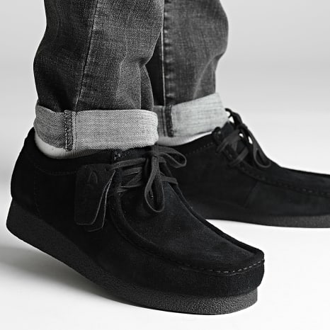 Clarks - Wallabee Evo Black Suede shoes - Ryses