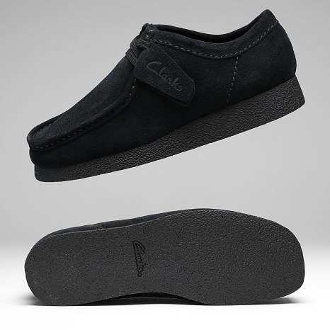 Clarks - Shoe Wallabee Evo Black Suede - Ryses