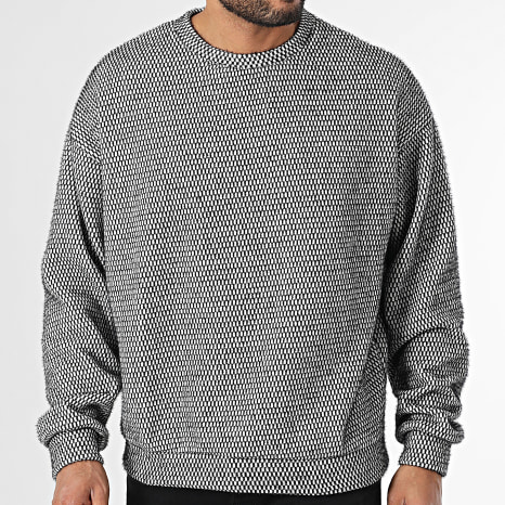Fins de Séries - Sweat Crewneck Noir Blanc