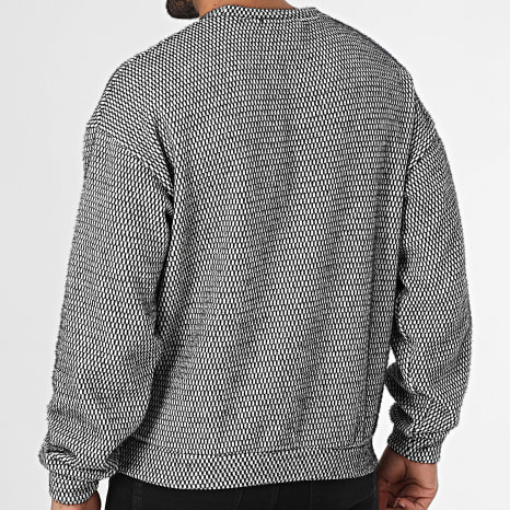 Fins de Séries - Sweat Crewneck Noir Blanc