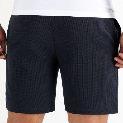 BOSS - Short Pantalón Corto de chándal Waffle 50535884 Azul Marino