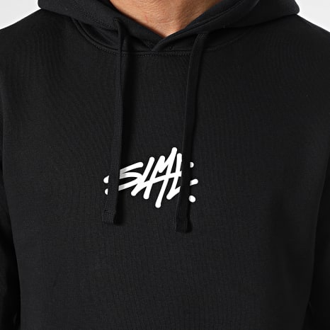Sale Môme Paris - SLME Sudadera con capucha Negro Blanco