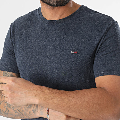 Tommy Jeans - Slank T-shirt Jaspe 2.0 0363 Marine Heide Blauw