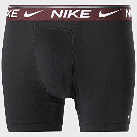 Nike - Set van 3 boxers KE1257 Zwart Groen Geel Bordeaux