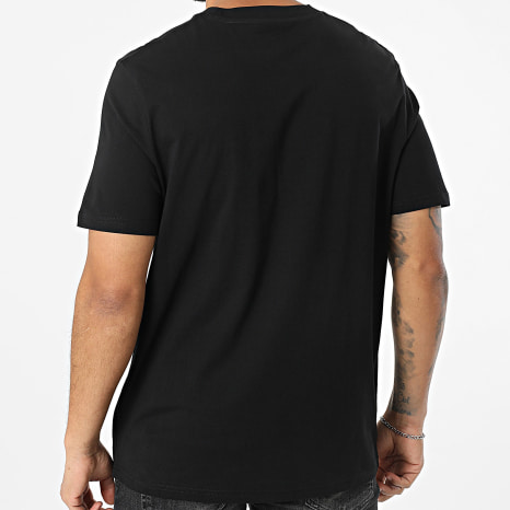 Luxury Lovers - Tee Shirt Oversize Large Embroidery Roses Noir