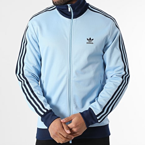 Adidas Originals - Beckenbauer JP2521 Light Blue Stripe Zip Jacket