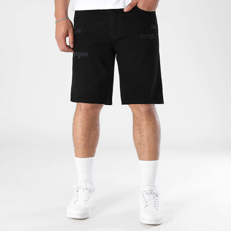 LBO - Short Jean Relaxed Destroys 3587 Black
