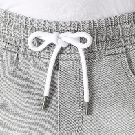 LBO - Baggy Fit Jean Jogger Shorts 3696 Grey