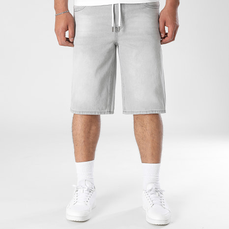 LBO - Baggy Fit Jean Jogger Shorts 3696 Grey