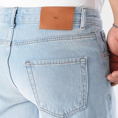 LBO - Short Jean Baggy 3601 Bleu Denim