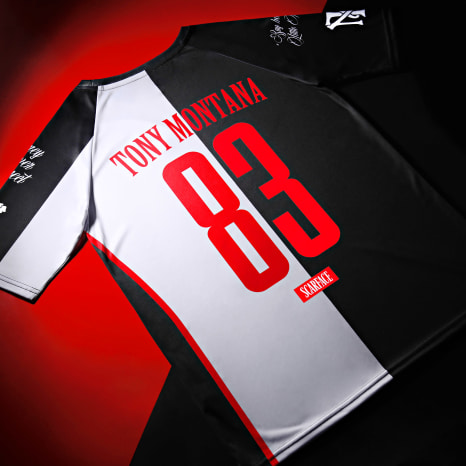 Scarface - Tony Montana Collector Jersey Negro Blanco