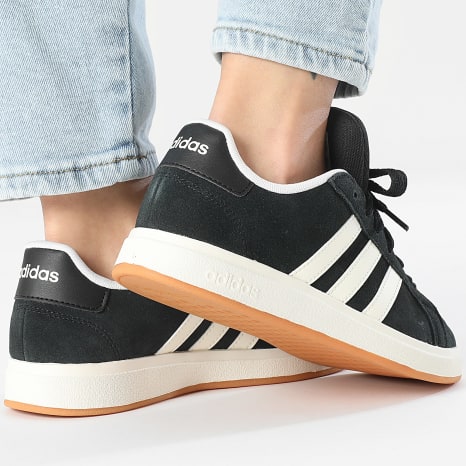 Adidas Performance - Zapatillas Mujer Grand Court 00s K JH6178 Negro Core Blanco Gum