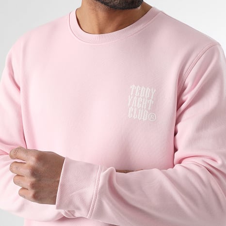 Teddy Yacht Club - Crewneck Street Roll Sweat Rosa