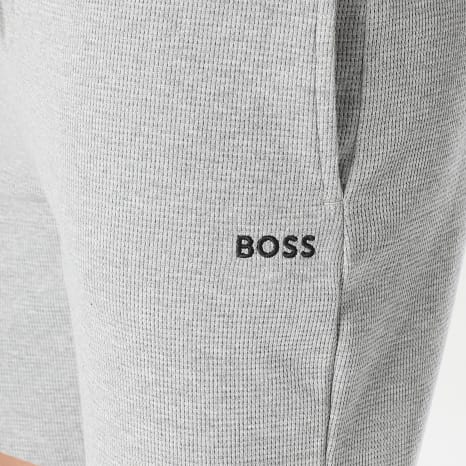 BOSS - Pantalón Corto de chándal Waffle 50535884 Gris jaspeado