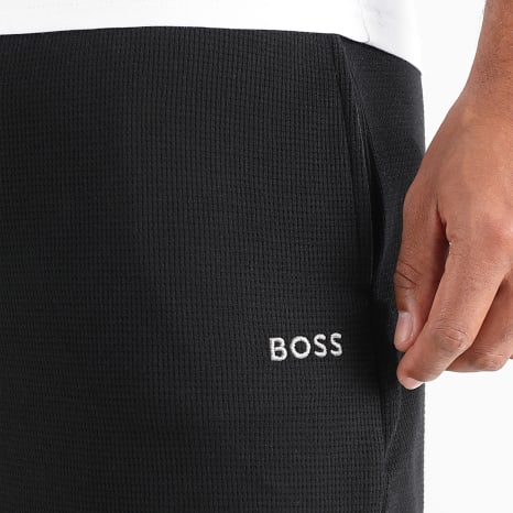 BOSS - Pantalón Corto de chándal Waffle 50535884 Negro