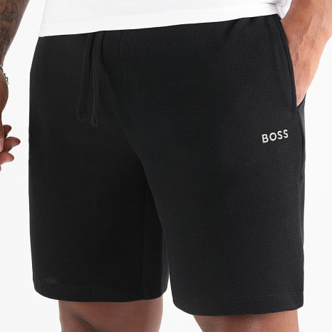 BOSS - Pantalón Corto de chándal Waffle 50535884 Negro