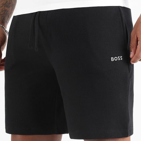 BOSS - Pantalón Corto de chándal Waffle 50535884 Negro